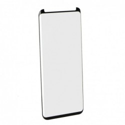 Verre trempé Galaxy S8 noir contour intégral 5D bords incurvés 9H