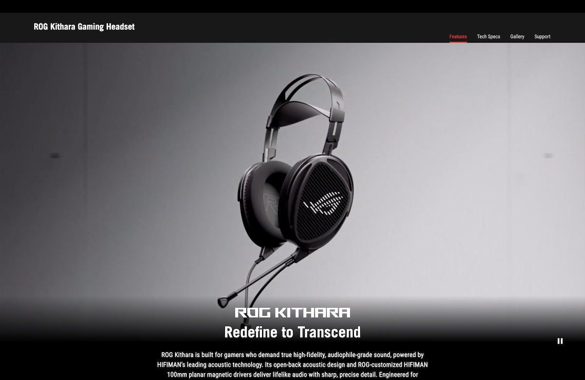 Asus ROG Kithara : quand la Hi-Fi s&rsquo;invite dans un casque gamer